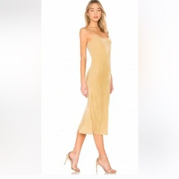 Vince Silk Blend Velvet Cami Slip Dress Size Lg - Picture 1 of 15